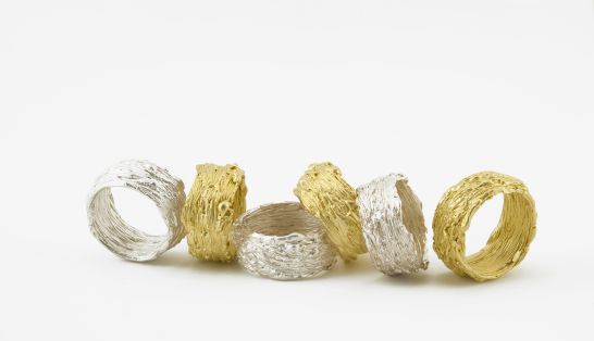 Ringe - Fadenscheinig - Gold 750/000 Silber 925/000